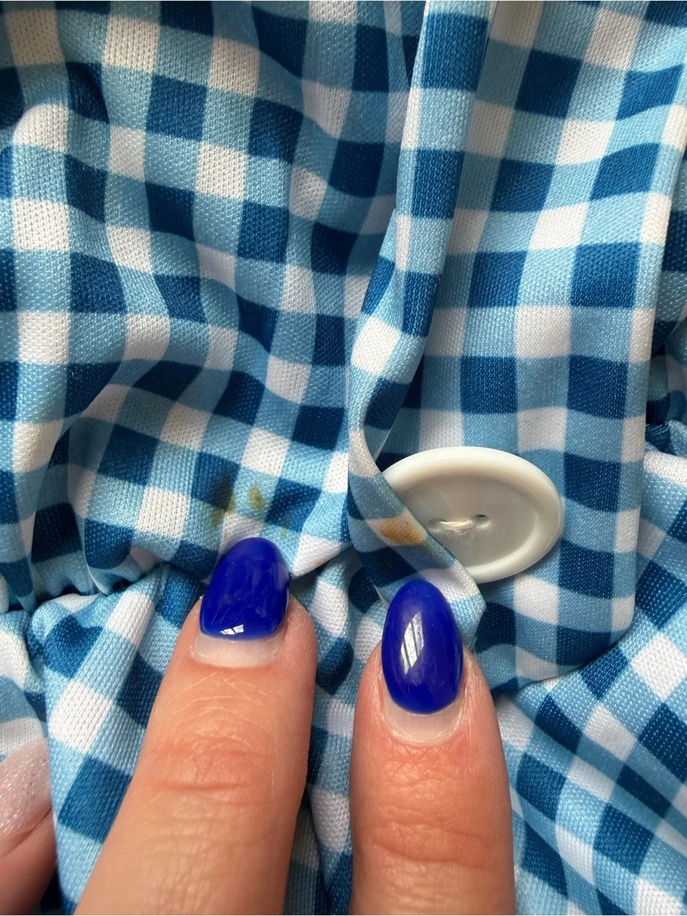 Dorothy Blue Gingham Pinafore Dress with Puff Sleeves